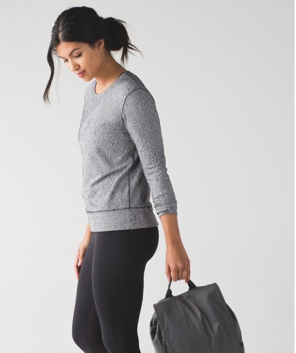 Lululemon Rush Hour Long Sleeve Top Spray Jacquard 6